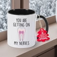 thumbnail image 2 of Funny Dental Anatomy Tooth & Nerve Chart Ceramic Mug - 11oz (350ml) Dentist Gift, Student Present, Christmas/Birthday/Nurse Appreciation Cup with Toothache Humor, Hand Wash Only Coffee Tea Cup, 2 of 9