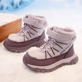 thumbnail image 2 of CAICJ98 Kids Winter Boots Boys Girls Slip On Warm Lined Shoes Lightweight Water-Resistant Hiking Boots Cold Weather Snow Boots for Boys Girls (Little Kid/Big Kid),11, 2 of 5