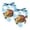 Multi-colored, variant on PhooArto Blue Tie Dye Turtle Dog Bandanas, 2 Pack Soft Washable Pet Scarf Triangle for Large Dogs Puppies and Cats