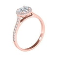 thumbnail image 3 of Aonejewelry 0.75 Ct. Ttw Halo Diamond Wedding Engagement Ring In 14k Solid Rose Gold, 3 of 4