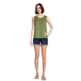 thumbnail image 2 of Time and Tru Women's Sleeveless Crochet Tank, Sizes XS-XXXL (Women's and Women's Plus), 2 of 5