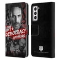 thumbnail image 1 of Head Case Designs Officially Licensed AMC The Walking Dead Rick Grimes Legacy Democracy Leather Book Wallet Case Cover Compatible with Samsung Galaxy S21 5G, 1 of 6
