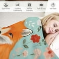 thumbnail image 3 of ONETECH Cute Fox Throw Blanket Soft Cozy Plush Blanket, 3D Printed Flannel Blanket for Couch, Decorative Fuzzy Throws for Sofa Bed Chair, 3 of 6