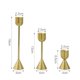 thumbnail image 4 of 6Pcs Chinese Style Metal Candle Holders Simple Golden Wedding Decoration Bar Living Room Decor Home, 4 of 5