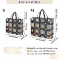 thumbnail image 2 of FORMRS Womens Corduroy Tote Bag Crossbody Shoulder Handbag with Pocket, Square Harmony, 2 of 7