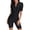 Black, variant on Women One-piece Swimsuit Rash Guard Athletic Boyleg Jumpsuit Swimwear Surfing Bathing Suit Black XL