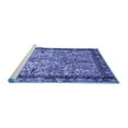 thumbnail image 2 of Ahgly Company Machine Washable Indoor Rectangle Persian Blue Traditional Area Rugs, 7' x 9', 2 of 4