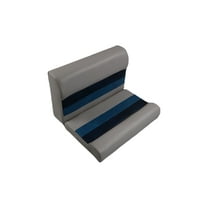 Horizon Manufacturing Premium Series 28" Pontoon Bench Seat Cushion Set 3000-ABDK Grey / Navy / Blue ( Base sold Separate 3009-AB)
