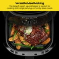 thumbnail image 3 of Chefman Turbofry 4.5-Litre (5-Quart) Air Fryer w/ Integrated Timer, Adjustable Temp Control - Black, New, 3 of 7