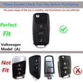 thumbnail image 2 of Zinc Alloy Key Fob Cover,Keychain,Full Protection Car Key Case for Volkswagen Jetta Golf GTI Tiguan Rabbit R32 Passat EOS CC Beetle MK6 Santana MK5 Polo VW Keyshell Accessories,Silver Color, 2 of 9