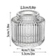 thumbnail image 3 of Portavelas de cristal para decoración de mesa | Candelabro de cristal transparente para velas cónicas | Soporte para velas para comedor, sala de estar, repisa de chimenea o alféizar, 3 of 6