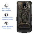 thumbnail image 4 of For Apple iPhone 14 (6.1") Swivel Belt Clip Holster with Built-in Kickstand, Heavy Duty Hybrid 3in1 Shockproof Defender Phone Case Cover by Xpression - Camo Camouflage, 4 of 10