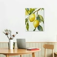 thumbnail image 3 of Awypu Lemon Painting Watercolor Print Botanical Art Print Kitchen Wall Decor Poster Yellow Green Wall Art Lemons Home Decor Vintage Sign Room Home Decor Signs, 3 of 5