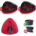 thumbnail image 2 of HSAPOW-2 Pack Scrub Brush Replacement Head Compatible with O Cedar Easywring 1-Tank System, 2 Pcs Spin Mop Replace Scrubber Mop Head & 1 Mop Base for Bathroom Kitchen Deck Tub and Tile, 2 of 4