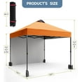 thumbnail image 3 of Luku 10x10 FT Pop Up Canopy Tent with Removable Sidewall & Vented Roof, Adjustable Height, Heavy Duty Outdoor Gazebo for Patio, Garden, Event, Beach, Backyard, 3 of 6