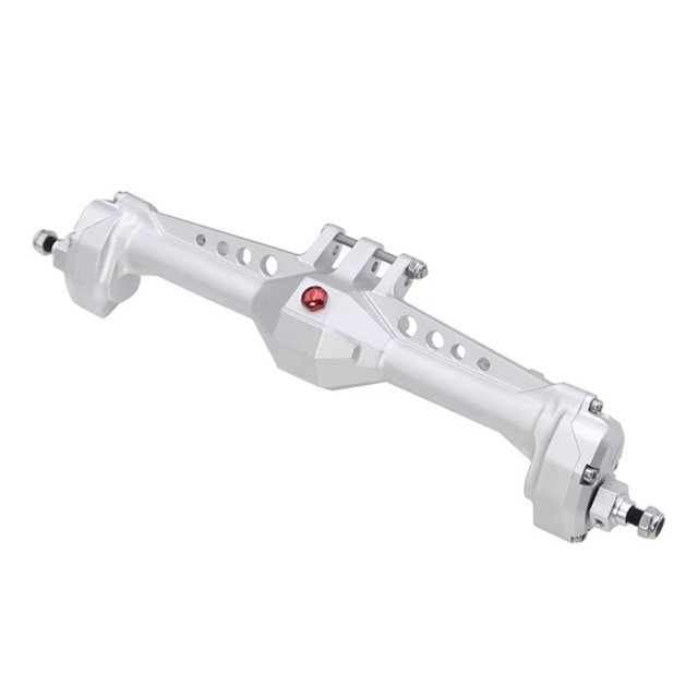 QualitChoice RCGOFOLLOW Front Axle RC Car Part CNC Rc Front Axle For 1/10 Vanquish VS4-10 Phoenix Crawler RC Upgrade Part RC Car Accessories Silver2