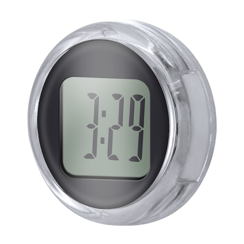 digital display 1.1 black SOOTOP Universal Stick-On Motorcycle watch,waterproof with clock