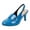 Blue, variant on Slingback Kitten Heels for Women Closed Round Toe Patent Leather Loafers Business Office Casual Work Dress Shoes Black Size 8.5