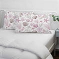 thumbnail image 4 of Pink Coastal Throw Pillow Cover 20 x 30 Inch Decorative Pillow Cover Beach Nautical Starfish Coral Seashells Lumbar Pillowcase Seasonal Rectangle Cushion Case for Couch Sofa Bed Living Room, 4 of 9