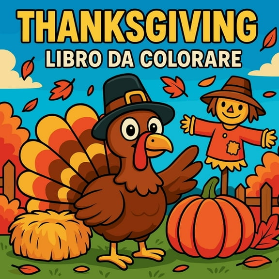 Thanksgiving - Libro da colorare, (Paperback)