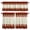 Red Brown, variant on Christmas Kitchen Curtains, Kitchen Curtains and Valances Set of 3, Winter Xmas Poinsettia Red Green Plaid Light Filtering Tailored Tier Curtain 24 Inch Length Drapes for Cafe Sink Bedroom