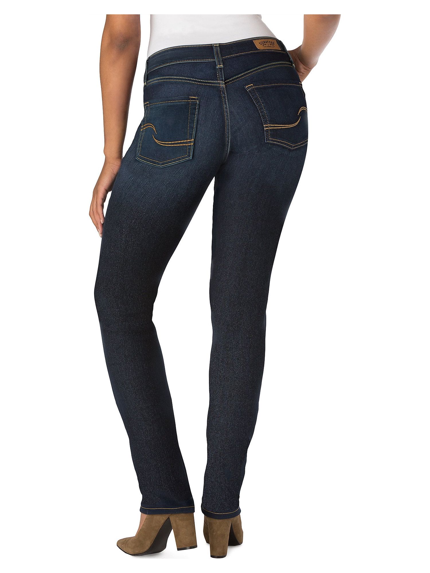 Signature by Levi Strauss & Co. Women's Modern Mid-Rise Straight Jeans - image 3 of 9