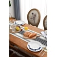 thumbnail image 6 of Wracra Cotton Boho Woven Table Runner, Black White, 13"×48", 6 of 7