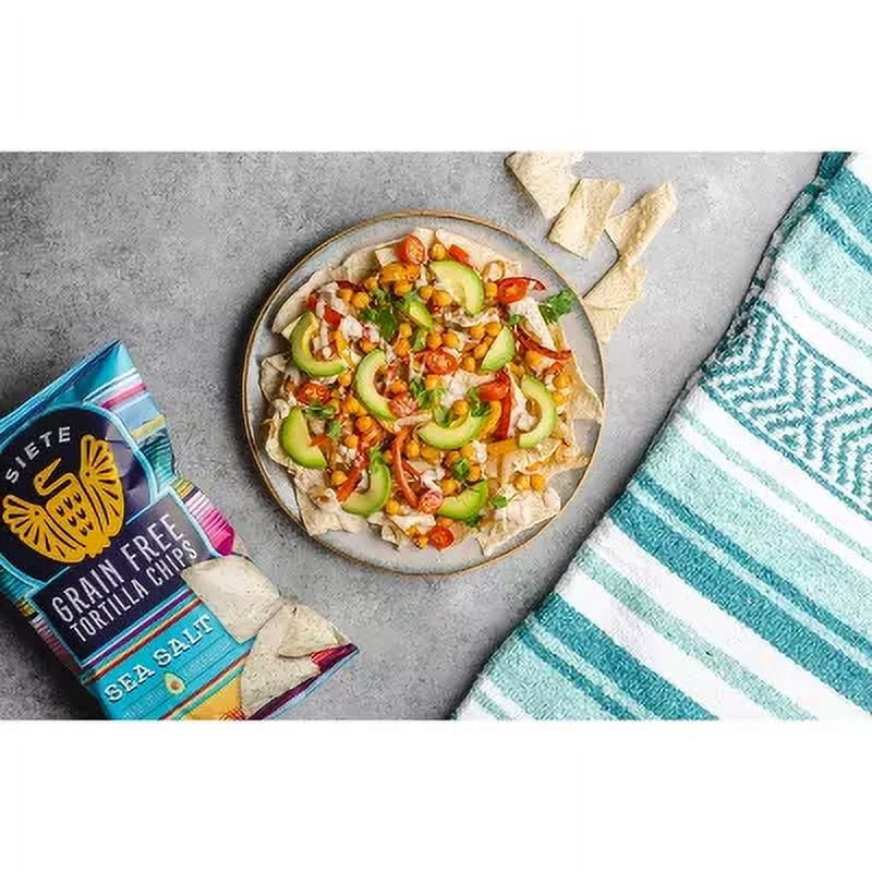 Siete Sea Salt Tortilla Chips 5oz (Pack of 4)