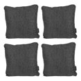 thumbnail image 1 of Cojin Decorativo Cuadrado Grande Set de 4 Centaurus Gris Oscuro, 1 of 4