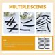 thumbnail image 2 of 30pcs Men Hair Ties Elastic Knotted Hair Bands No Crease Hair Ties Ponytail Holder, 2 of 3