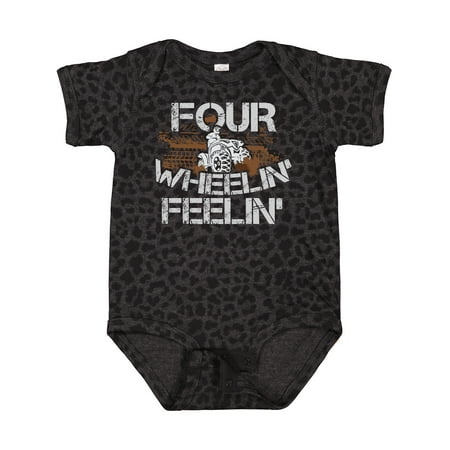 

Inktastic Four Wheeling Mudding Activity Gift Baby Boy or Baby Girl Bodysuit