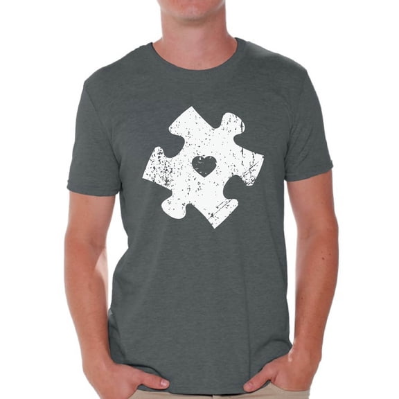 Awkward Styles Autism Puzzle Shirts for Men Autism Awareness T Shirt Autism Gifts Autistic Spectrum Awareness Men's T-shirt Support Autism Awareness Tshirt Autism Acceptance Tee Shirts Autitic Shirts