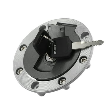 Unique Bargains 1 Set Motorcycle Gas Tank Cover Locking Fuel Tank Cap with Keys for Yamaha FZR250 FZX250 FZR400 FZR750