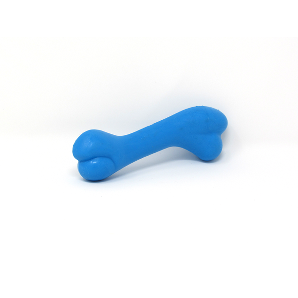 Woof! Prime Chew Rubber Bone Toy for SmallMedium Dog Breed Blue Color