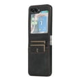thumbnail image 5 of Decase Luxury Leather Wallet Cover for Samsung Galaxy Z Flip 5 2023 with High-quality Easy to install,Card Slots Card Holders,Shockproof Full Body Protective Folding Case For Ladies Women Men,Black, 5 of 6