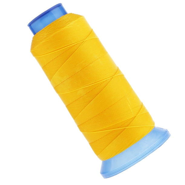 Cordón de hilo encerado redondo de 400M y 0,55mm, costura a de cuero, sanía de joyería Amarillo Zulema Hilo encerado de coser