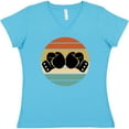 thumbnail image 3 of Inktastic Kickboxing Boxing Gloves Women's V-Neck T-Shirt, 3 of 5
