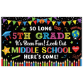 thumbnail image 2 of Colorful Graduation Banner Middle School Transition Educational Decor Party Decorations for School Celebration Classroom Event, 2 of 7