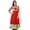 Red, variant on Bimba Womens Classic Net and Dupion Silk Anarkali Kurta Red Kurti Long Formal Party Dress