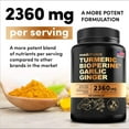 4in1 Turmeric and Ginger Supplement with Bioperine 2360 mg (120 ct