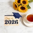 thumbnail image 6 of 2026 Graduation Gift Card Holder, 3.94 Inch Wooden Grad Cap Money Clip, Class of 2026 Keepsake for Graduation Party Favors (Size/Colour as Pictured), 6 of 8