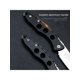 thumbnail image 2 of 1pc Household Black Aluminum Folding Knife, Exquisite Stainless Steel Fruit Knife Portable Pocket Knife, 2 of 5