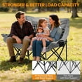 thumbnail image 5 of ABORON Oversized Double Camping Chair, Folding 2 Person Camping Chair Loveseat, Thick Fully Padded Duo Chair Camping Couch, Portable Double Camp Chair, Lawn Chairs, Camping Bench with Carrying Bag, 5 of 9