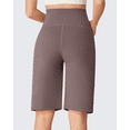 thumbnail image 3 of G4Free EverGoing Maternity Shorts with Pockets 10''- Over The Belly Pregancy Bermuda Casual Work Summer, 3 of 8