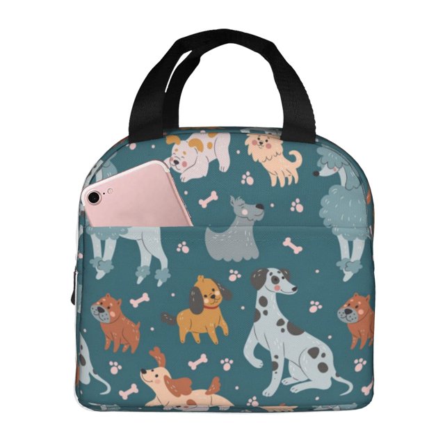 Disketp Dogs for Insulated Lunch Bag for Women and Men, Perfect for Work, Hiking, Picnic