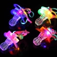 thumbnail image 3 of Bangcool 12PCS LED Party Necklace Creative 3-LED Pacifier Light up Necklace Party Whistle, 3 of 10