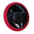 thumbnail image 4 of Universal Soft Warm Plush Car Steering Wheel Cover Elastic Automobiles Auto Steering-Wheel Case Protector, 4 of 5