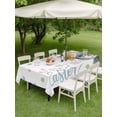 thumbnail image 3 of Happy Easter Outdoor Tablecloth - 60x84 Inch Rectangle Dining Table Cover, Spring Rabbits Polka Dots Watercolor Waterproof Outdoor Table Cloth with Umbrella Hole & Zipper for Picnic/Patio/Party, 3 of 7