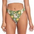 thumbnail image 1 of Fotbe Happy Easter Tanga Sin Costuras para Mujer con Estampado – Panties Invisibles, Transpirables y Cómodos para Uso Diario-Large, 1 of 6