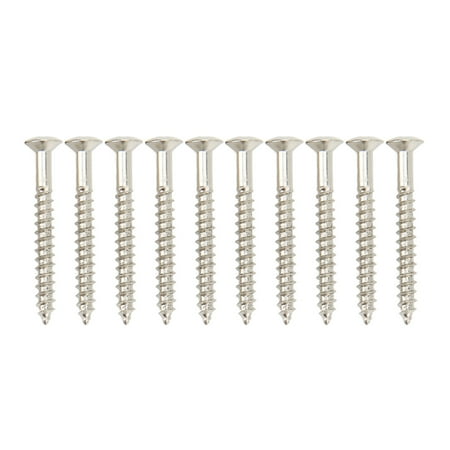 

10 Pcs Guitar Neck Mounting Screws Iron Rustproof Corrosion Resistance Sturdy Neckplate Assembly Screw